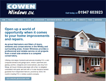 Tablet Screenshot of cowenwindows.co.uk